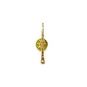 G´MUSICAL gold clarinet pin